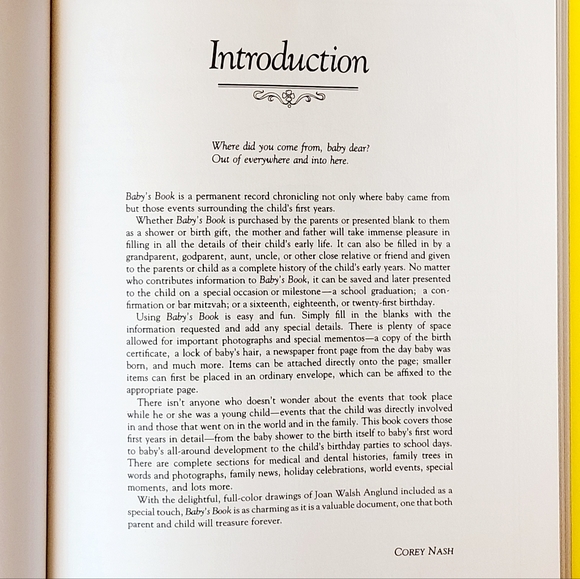 NEW Joan Walsh Anglund Baby Book - Picture 3 of 8